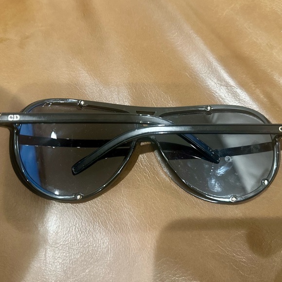 RARE DIOR Homme Oversized Black Aviator Shield Mens Women’s unisex Sunglasses - Picture 2 of 7